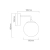 Kinkiet nowoczesny Bao parette nero fum OR81411 - Open Design Highlights